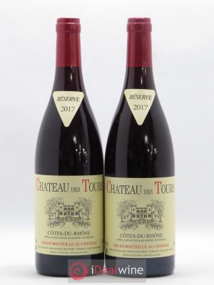Côtes du Rhône Château des Tours E.Reynaud  2017 - Lot of 2 Bottles