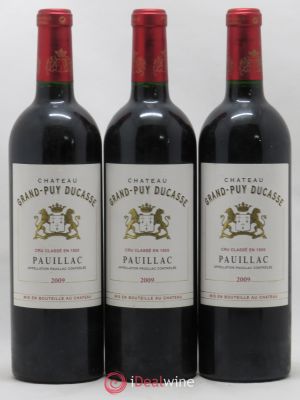 Château Grand Puy Ducasse 5ème Grand Cru Classé  2009 - Lot of 3 Bottles