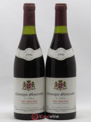 Chassagne-Montrachet 1er Cru Clos Saint-Jean Paul Pillot (Domaine)  1996 - Lot of 2 Bottles