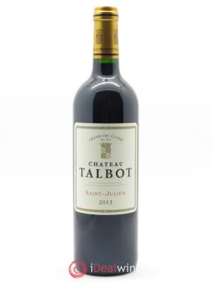 Château Talbot 4ème Grand Cru Classé (OWC if 12 bts) 2013 - Lot of 1 Bottle