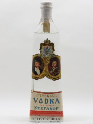 Imperial Vodka Of. Ivan Sergiu Stefanov   - Lot de 1 Bouteille