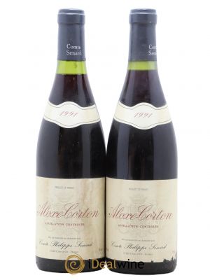 Aloxe-Corton Comte Philippe Sénard 1991 - Lot of 2 Bottles