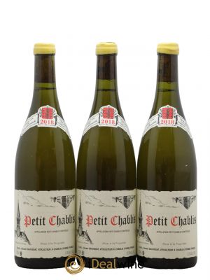 Petit Chablis Vincent Dauvissat (Domaine)  2018 - Lot of 3 Bottles