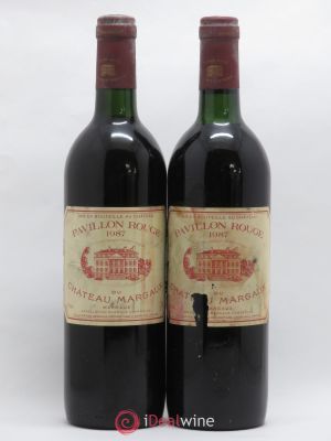 Pavillon Rouge du Château Margaux Second Vin  1987 - Lot of 2 Bottles