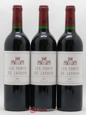 Les Forts de Latour Second Vin  2001 - Lot de 3 Bouteilles