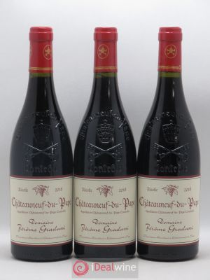 Châteauneuf-du-Pape J. Gradassi 2018 - Lot of 3 Bottles