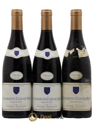 Chambertin Clos de Bèze Grand Cru Pierre Naigeon (Domaine)  2009 - Lot of 3 Bottles