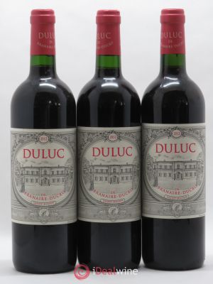 Duluc de Branaire Second Vin  2012 - Lot de 3 Bouteilles