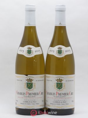 Chablis 1er Cru Vaillon Domaine Lamblin 2015 - Lot of 2 Bottles