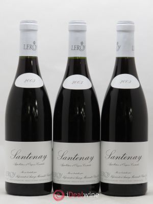 Santenay Leroy SA  2003 - Lot of 3 Bottles