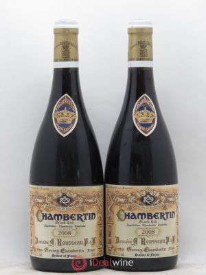Chambertin Grand Cru Armand Rousseau (Domaine)  2008 - Lot of 2 Bottles