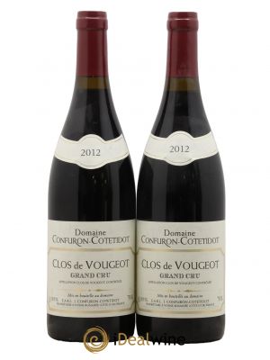 Clos de Vougeot Grand Cru Confuron-Cotetidot  2012 - Lotto di 2 Bottiglie