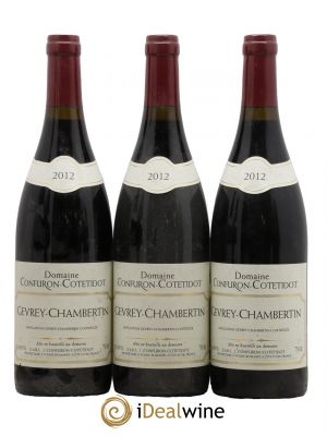 Gevrey-Chambertin Confuron-Cotetidot  2012 - Lot of 3 Bottles