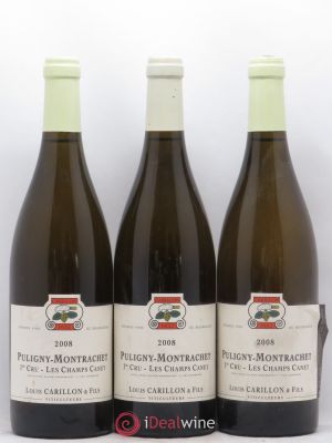 Puligny-Montrachet 1er Cru Les Champs Canet Louis Carillon & Fils (Domaine)  2008 - Lot of 3 Bottles