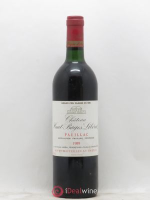 Château Haut Bages Libéral 5ème Grand Cru Classé  1989 - Lot of 1 Bottle