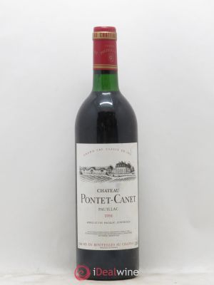 Château Pontet Canet 5ème Grand Cru Classé  1991 - Lot de 1 Bouteille