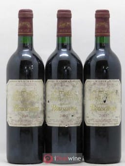 Madiran Château Bouscassé Alain Brumont  2003 - Lot of 3 Bottles