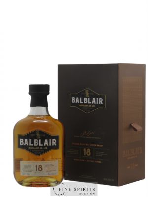 Balblair 18 years Of. Ex-Bourbon Casks Non-Chill Filtered   - Lot de 1 Bouteille
