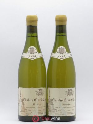 Chablis Grand Cru Blanchot Raveneau (Domaine)  2003 - Lot of 2 Bottles