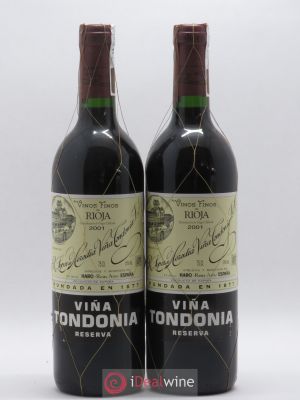Rioja DOCa Vina Tondonia Reserva R. Lopez de Heredia  2001 - Lot de 2 Bouteilles