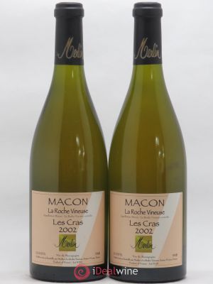 Mâcon La Roche Vineuse Olivier Merlin Les Cras 2002 - Lot of 2 Bottles