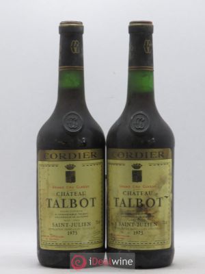Château Talbot 4ème Grand Cru Classé  1973 - Lot of 2 Bottles