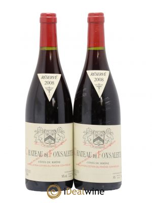 Côtes du Rhône Château de Fonsalette Emmanuel Reynaud 2008 - Lot de 2 Bottles