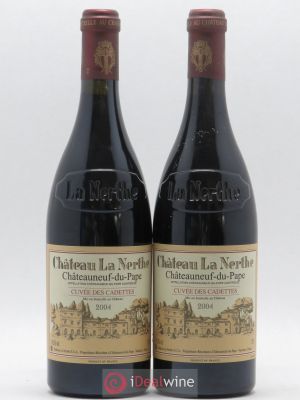 Châteauneuf-du-Pape Château La Nerthe Cuvée des Cadettes Famille Richard  2004 - Lot of 2 Bottles