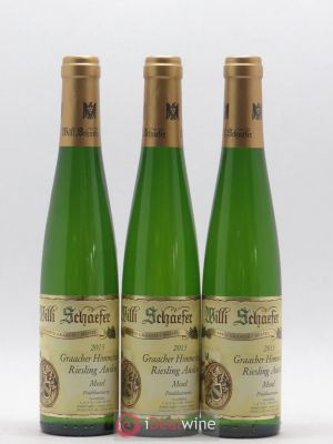 Allemagne Mosel-Saar Weingut Willi Schaefer Graacher Himmelreich Riesling Auslese (no reserve) 2015 - Lot of 3 Half-bottles