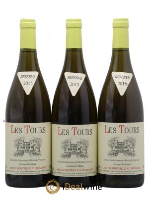 IGP Vaucluse (Vin de Pays de Vaucluse) Les Tours Grenache Blanc Emmanuel Reynaud  2015 - Lot of 3 Bottles