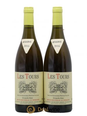 IGP Vaucluse (Vin de Pays de Vaucluse) Les Tours Grenache Blanc Emmanuel Reynaud  2016 - Lot of 2 Bottles