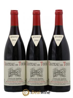 Côtes du Rhône Château des Tours Emmanuel Reynaud 2004 - Lot de 3 Bottles