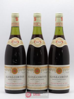 Aloxe-Corton Tollot Beaut (Domaine)  1988 - Lot of 3 Bottles