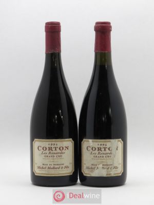 Corton Grand Cru Les Renardes Michel Mallard et Fils 1994 - Lot of 2 Bottles