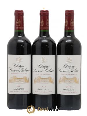 Château Prieuré Lichine 4ème Grand Cru Classé  2015 - Lot of 3 Bottles
