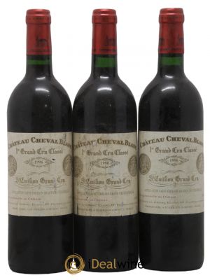 Château Cheval Blanc 1er Grand Cru Classé A  1996 - Lot de 3 Bouteilles
