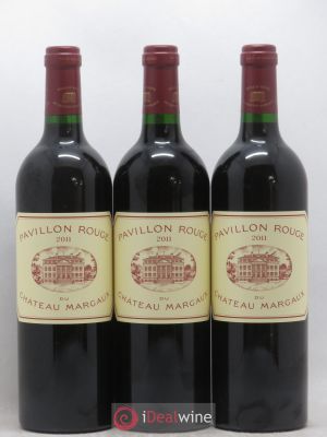 Pavillon Rouge du Château Margaux Second Vin  2011 - Lot of 3 Bottles