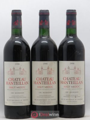 Château Hanteillan Cru Bourgeois  1998 - Lot of 3 Bottles