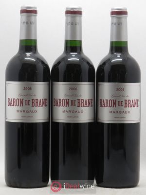 Baron de Brane Second Vin (sans prix de réserve) 2006 - Lot de 3 Bouteilles