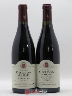 Corton Grand Cru Le Rognet Vieilles Vignes Bruno Clavelier (sans prix de réserve) 2006 - Lot de 2 Bouteilles