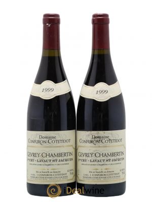 Gevrey-Chambertin 1er Cru Lavaux Saint Jacques Domaine Confuron Cotitedot 1999 - Lot of 2 Bottles