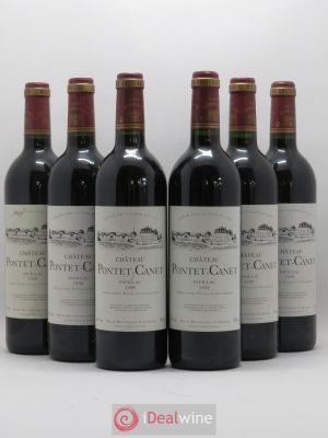 Château Pontet Canet 5ème Grand Cru Classé  1998 - Lot de 6 Bouteilles