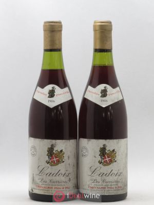 Ladoix Les Carrières Chevalier et Fils 1986 - Lot of 2 Bottles