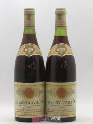Savigny-lès-Beaune 1er Cru Les Lavières Tollot Beaut (Domaine)  1986 - Lot of 2 Bottles