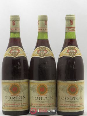 Corton Grand Cru Tollot Beaut (Domaine)  1986 - Lot of 3 Bottles