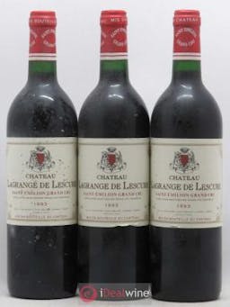 Saint-Émilion Grand Cru Lagrange de Lescure 1993 - Lot de 3 Bouteilles