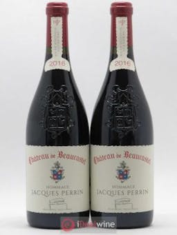 Châteauneuf-du-Pape Château de Château de Beaucastel Hommage à Jacques Perrin Jean-Pierre et François Perrin  2016 - Lot of 2 Bottles