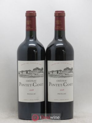 Château Pontet Canet 5ème Grand Cru Classé  2008 - Lot of 2 Bottles