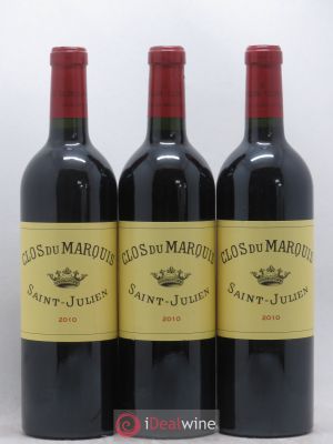 Clos du Marquis  2010 - Lot of 3 Bottles