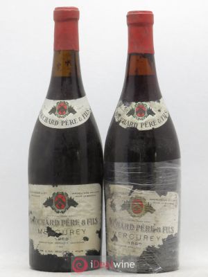 Mercurey Bouchard Père & Fils  1969 - Lot de 2 Bouteilles